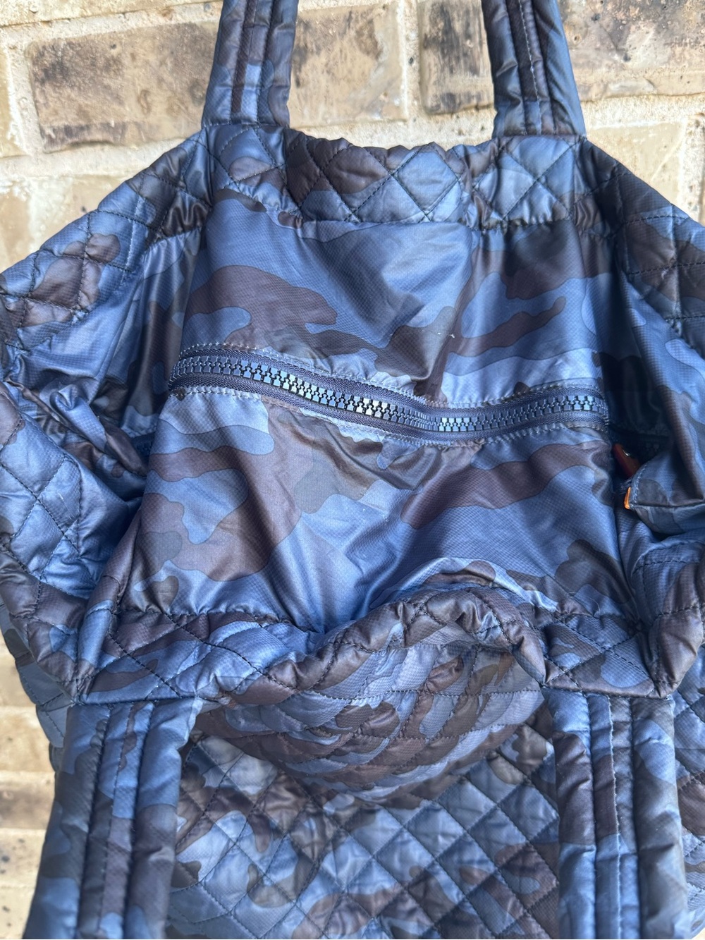 MZ Wallace Sutton Quilted
Tote in Dark Navy Camo - Picture 7 of 13